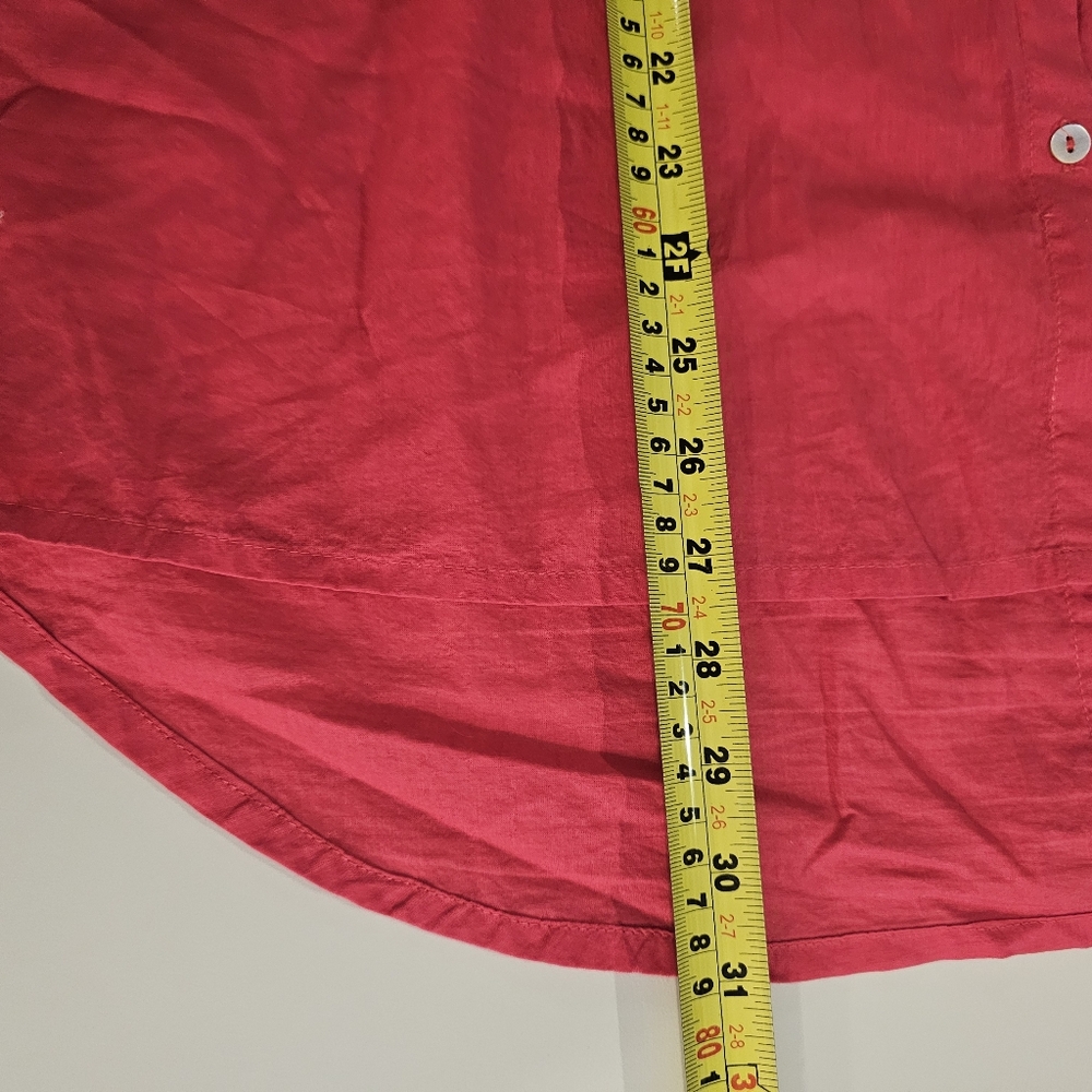 Natural Life Coral Button-Up Blouse - Picture 6 of 6